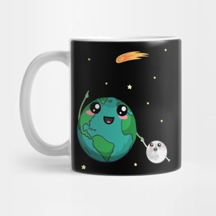 Earth And Moon Cute Uncle Halley Mug